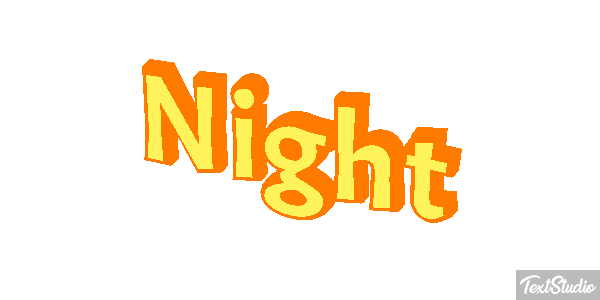 Night Effetto testo