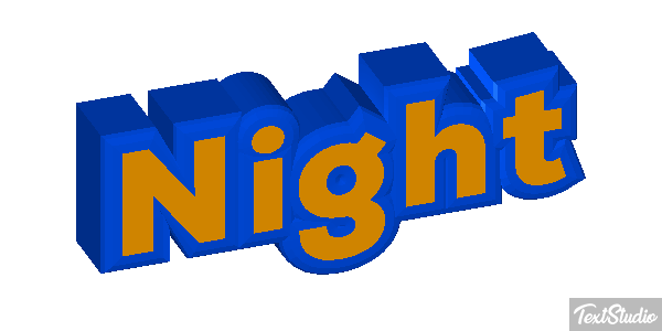 Night Effetto testo