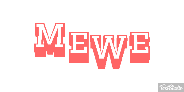 MeWe Efecto de texto