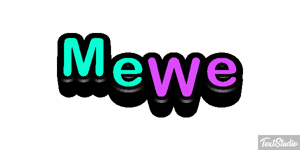 MeWe Efecto de texto