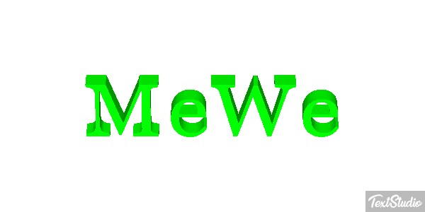 MeWe Efecto de texto