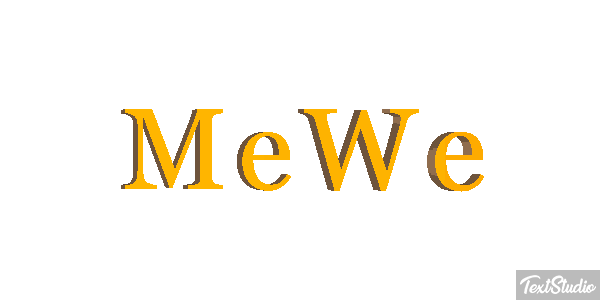 MeWe Efecto de texto