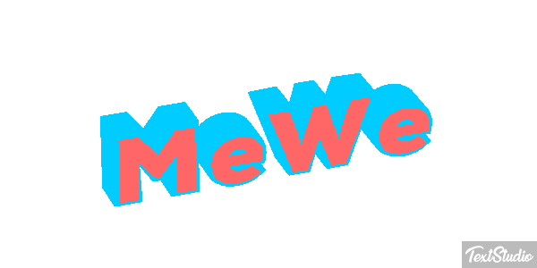MeWe Efecto de texto