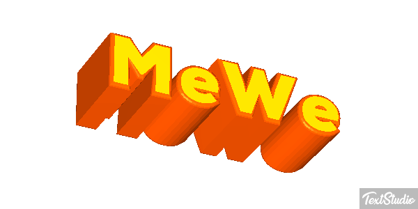MeWe Efecto de texto