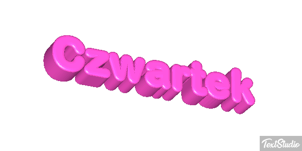 Czwartek Efekt tekstowy