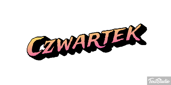 Czwartek Efekt tekstowy