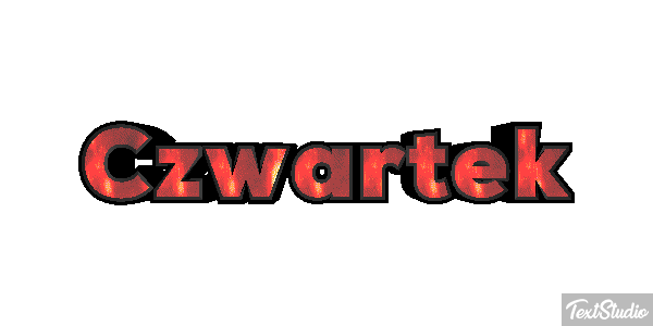 Czwartek Efekt tekstowy
