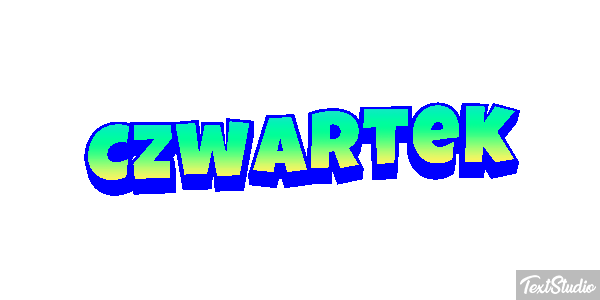 Czwartek Efekt tekstowy