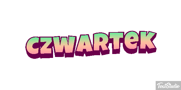 Czwartek Efekt tekstowy