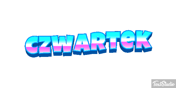 Czwartek Efekt tekstowy