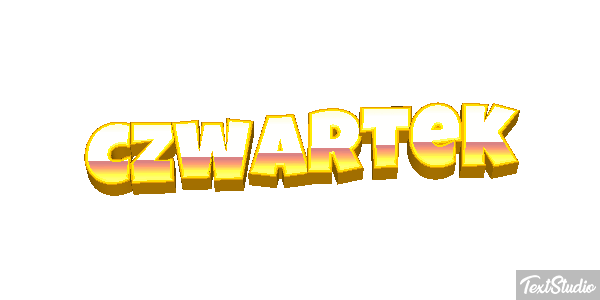 Czwartek Efekt tekstowy