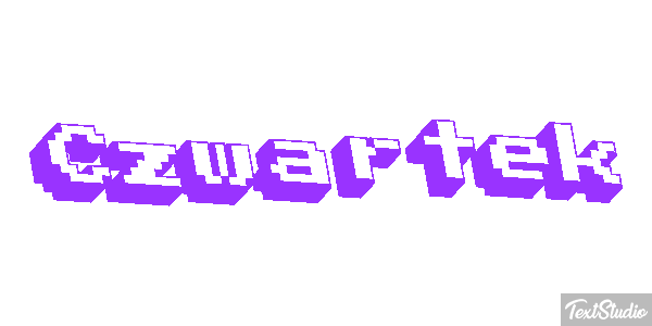 Czwartek Efekt tekstowy