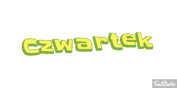 Czwartek Efekt tekstowy