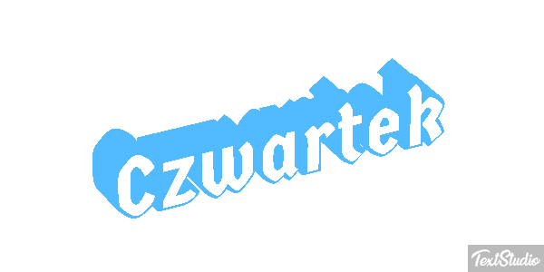 Czwartek Efekt tekstowy