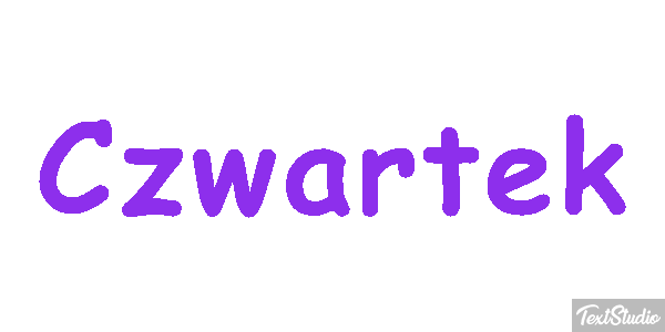 Czwartek Efekt tekstowy