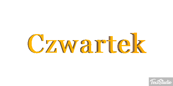 Czwartek Efekt tekstowy