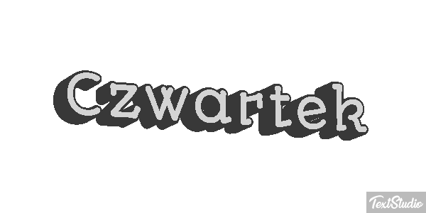 Czwartek Efekt tekstowy