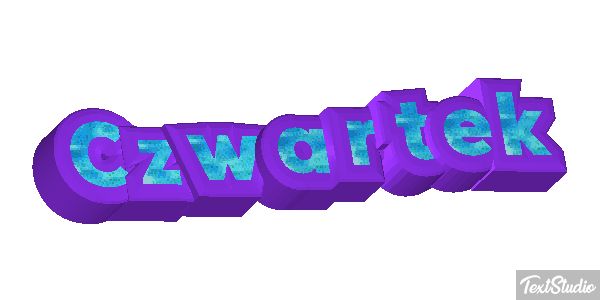 Czwartek Efekt tekstowy