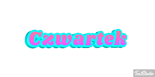 Czwartek Efekt tekstowy