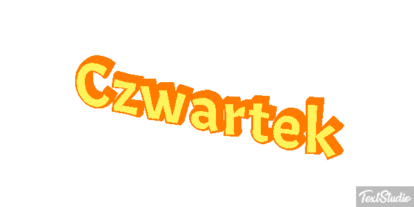 Czwartek Efekt tekstowy