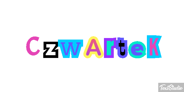 Czwartek Efekt tekstowy