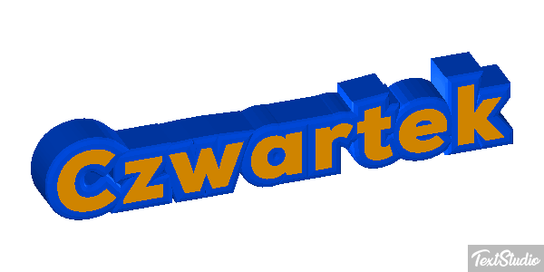 Czwartek Efekt tekstowy
