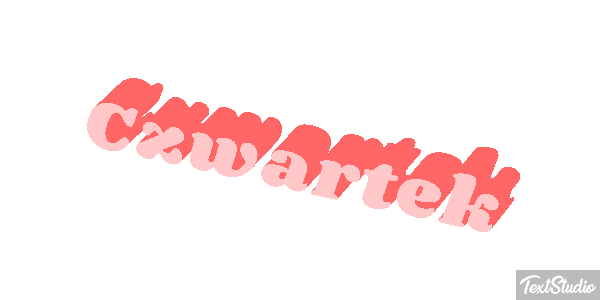 Czwartek Efekt tekstowy