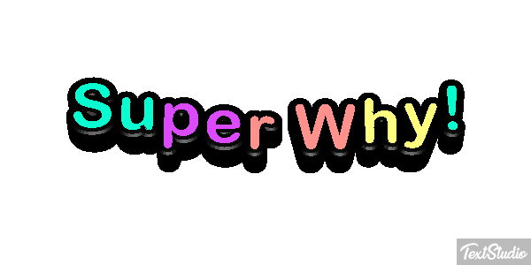 Super Why! Effetto testo