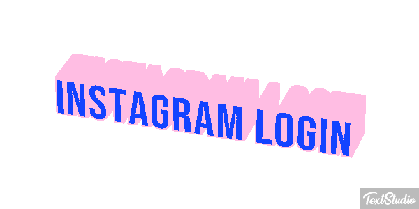 Instagram Login Text effect