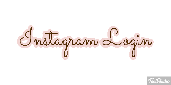 Instagram Login Text effect