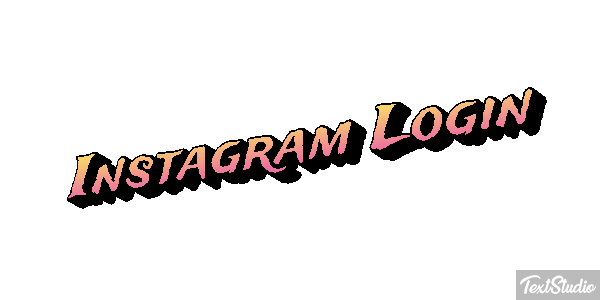 Instagram Login Text effect