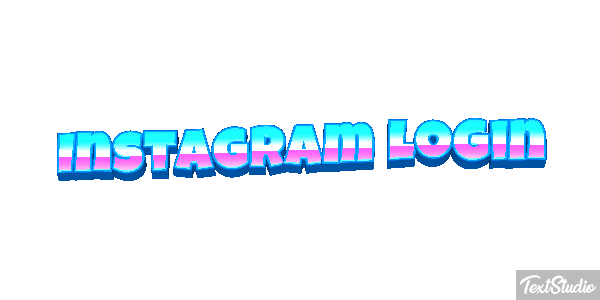 Instagram Login Text effect