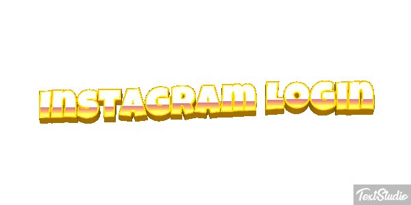 Instagram Login Text effect