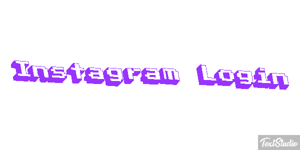Instagram Login Text effect