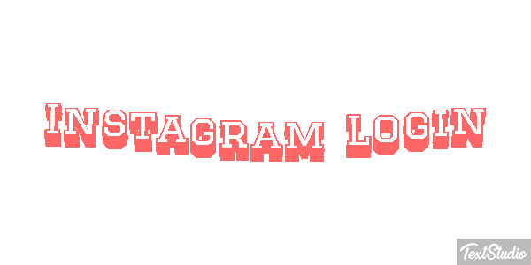 Instagram Login Text effect