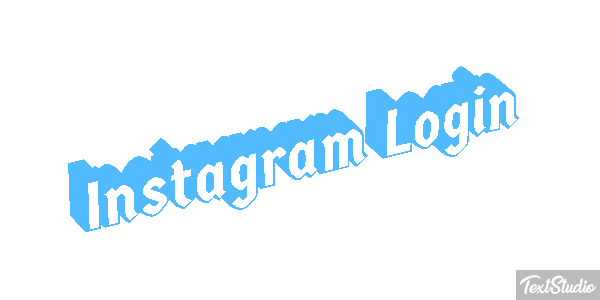 Instagram Login Text effect