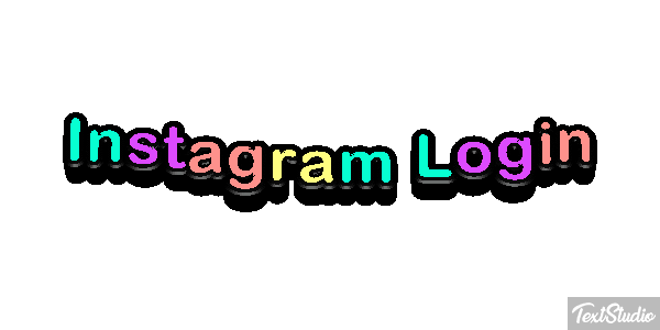 Instagram Login Text effect