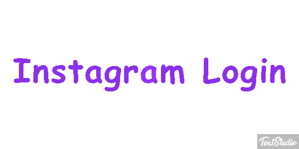 Instagram Login Text effect