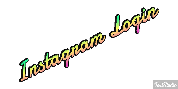 Instagram Login Text effect