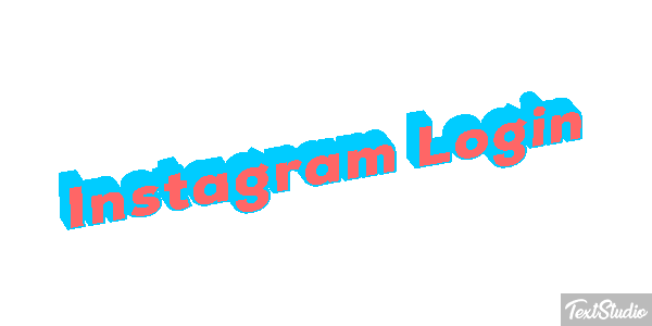 Instagram Login Text effect