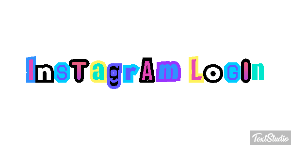 Instagram Login Text effect