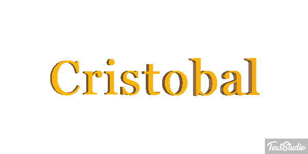 Cristóbal テキスト効果