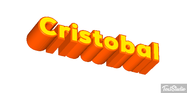 Cristóbal テキスト効果