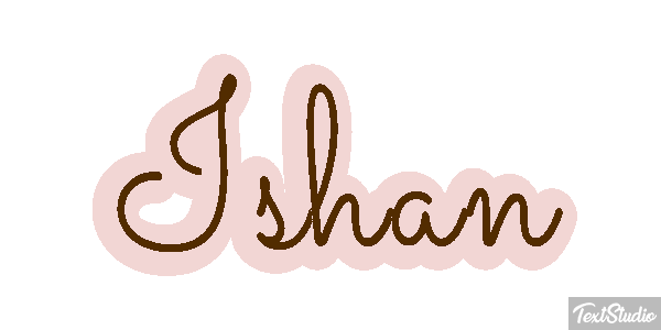 Ishan Текстовый эффект