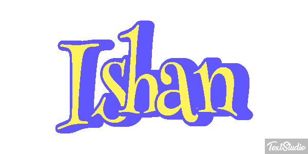 Ishan Текстовый эффект