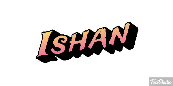 Ishan Текстовый эффект