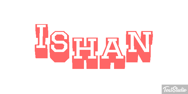 Ishan Текстовый эффект