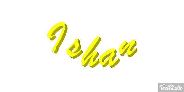 Ishan Текстовый эффект