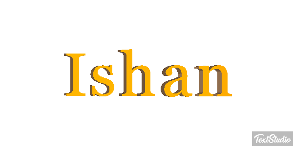 Ishan Текстовый эффект
