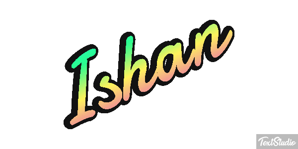 Ishan Текстовый эффект